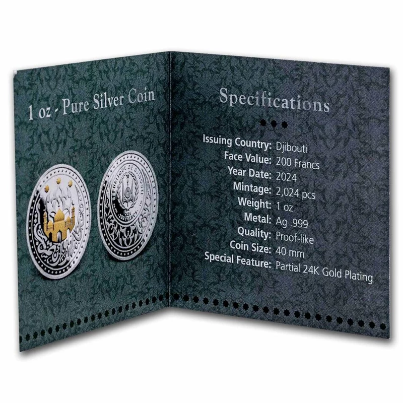 Silver coin Djibouti 
