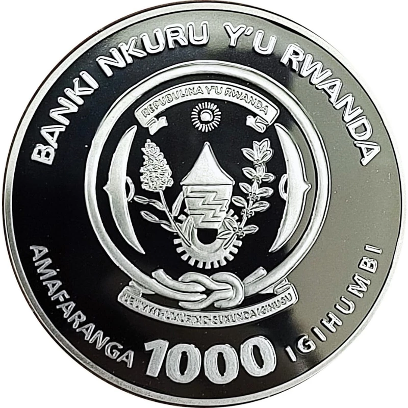 Silver coin Rwanda 