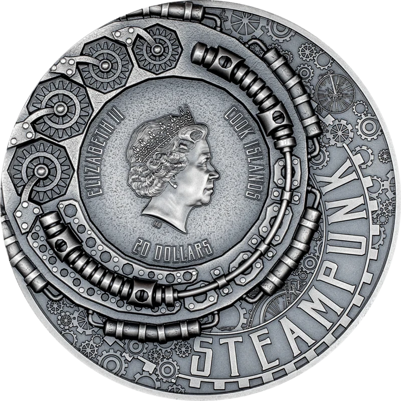 Moneta d'argento delle Isole Cook 