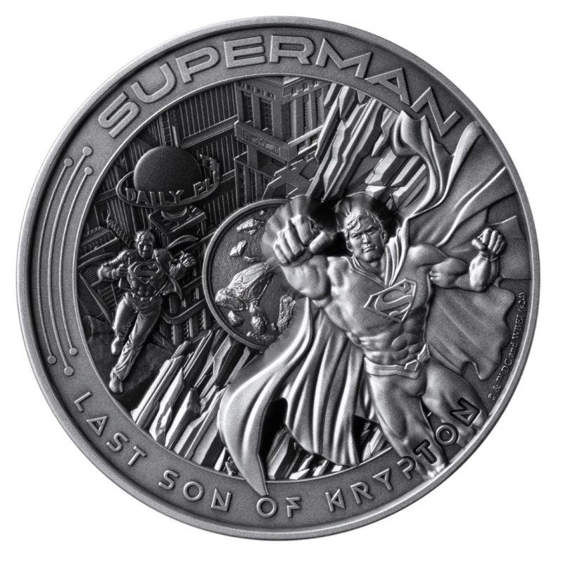 Samoa Silbermünze Superman 2025 10 oz Sammlermünzen