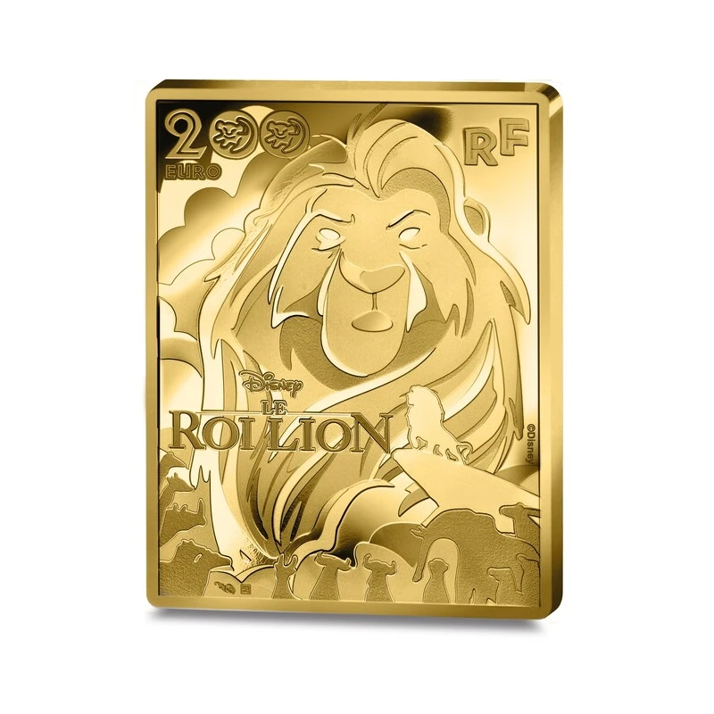 France Gold Coin The Lion King 2024 Proof 1 oz Collectible coins
