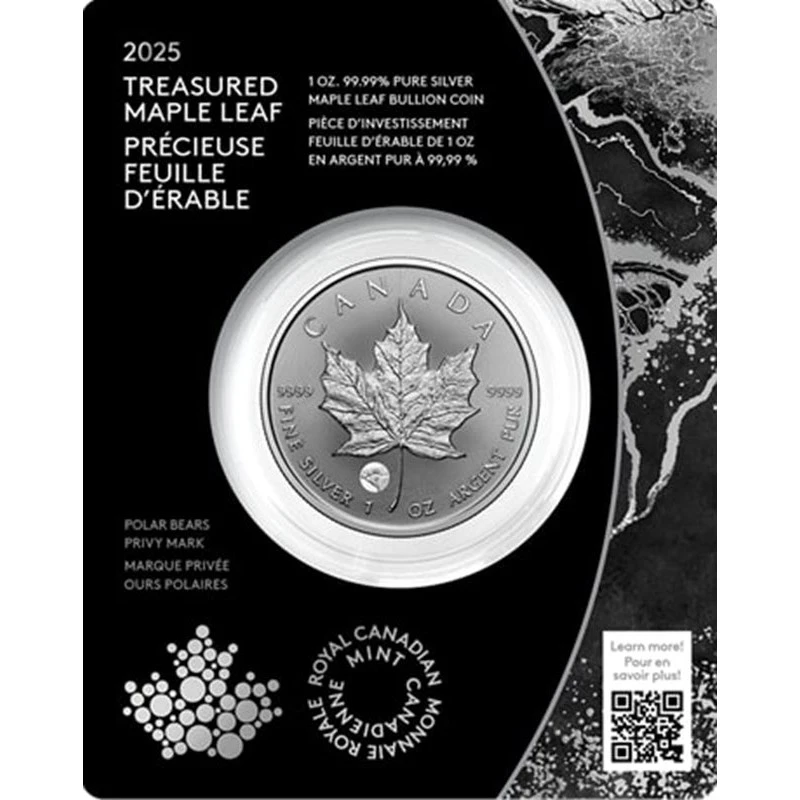 Kanada: Silbermünze Maple Leaf Eisbär 2025 1 oz Sammlermünzen