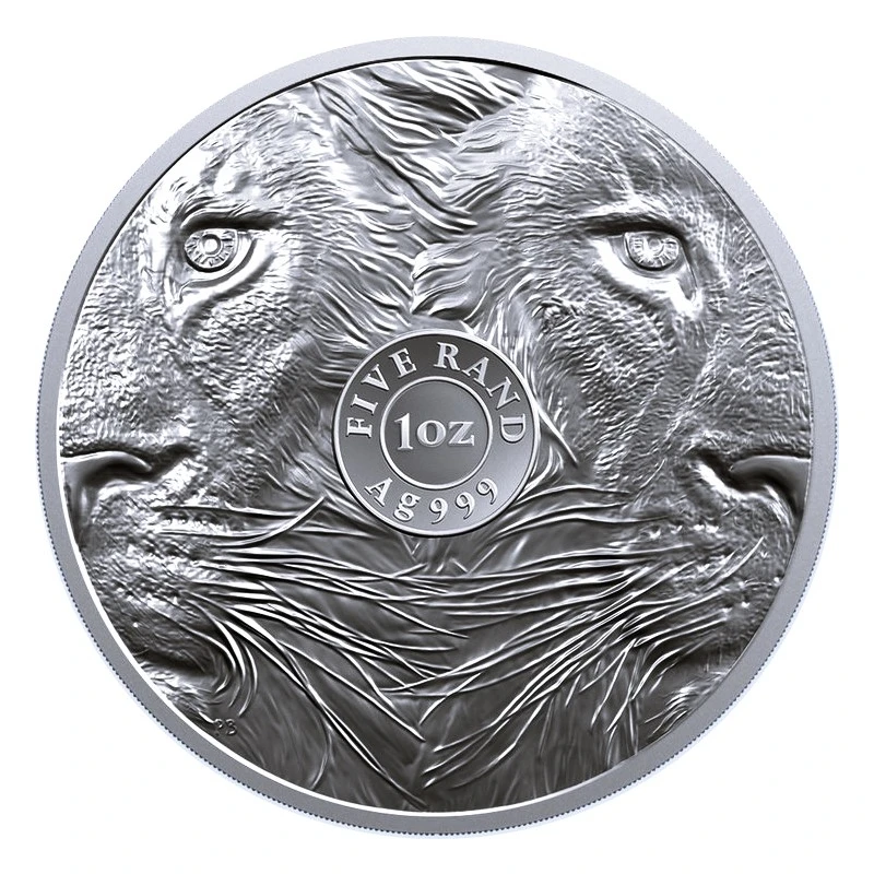 Sudafrica: moneta d'argento Lion 2025 1 oz Monete da collezione