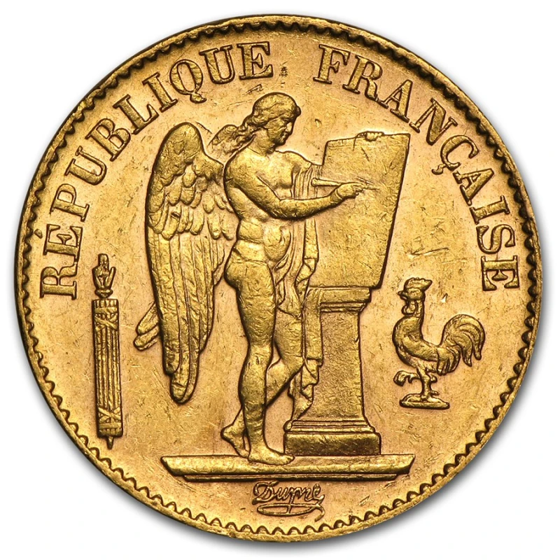 France : pièce d'or Ange 20 francs 5,81 g Pièces de collection