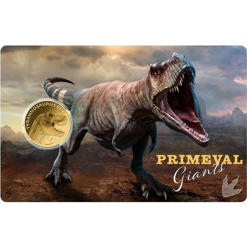 Tchad : pièce d'or Tyrannosaurus Rex 1/1000 oz Pièces de collection