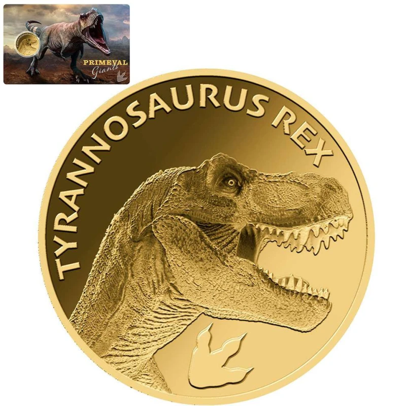 Tchad : pièce d'or Tyrannosaurus Rex 1/1000 oz Pièces de collection
