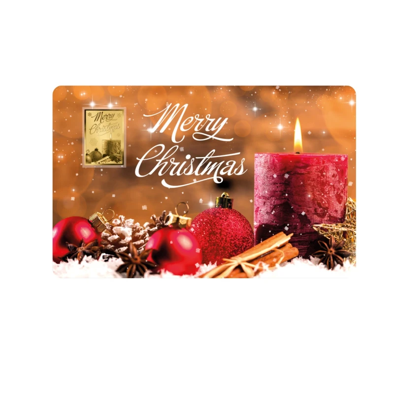 Chad: Goldmünze Merry Christmas Candle 1/1000 oz Sammlermünzen