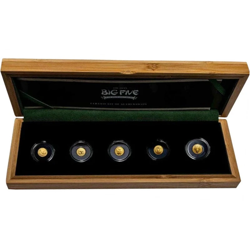 Republik Côte d'Ivoire: Goldmünzen Tiere Asien 2024 Satz 5 g Sammlermünzen