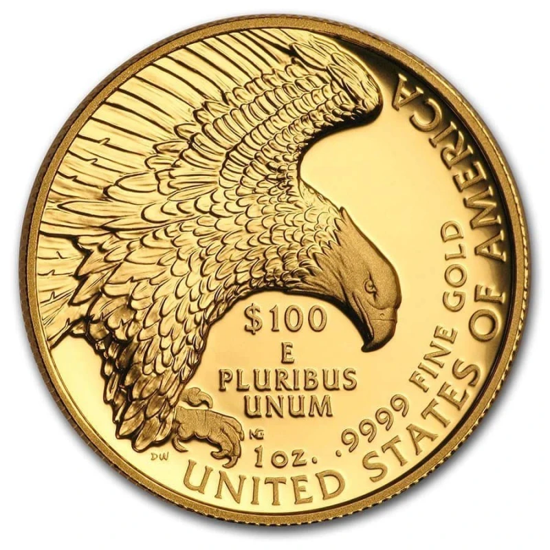 USA: Goldmünze American Liberty 2019 Polierte Platte Hochrelief 1 Unze Sammlermünzen