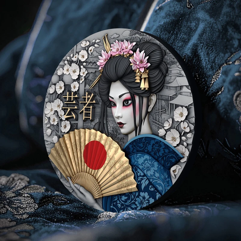 Niue: Silbermünze Geisha 2025 2 oz Sammlermünzen