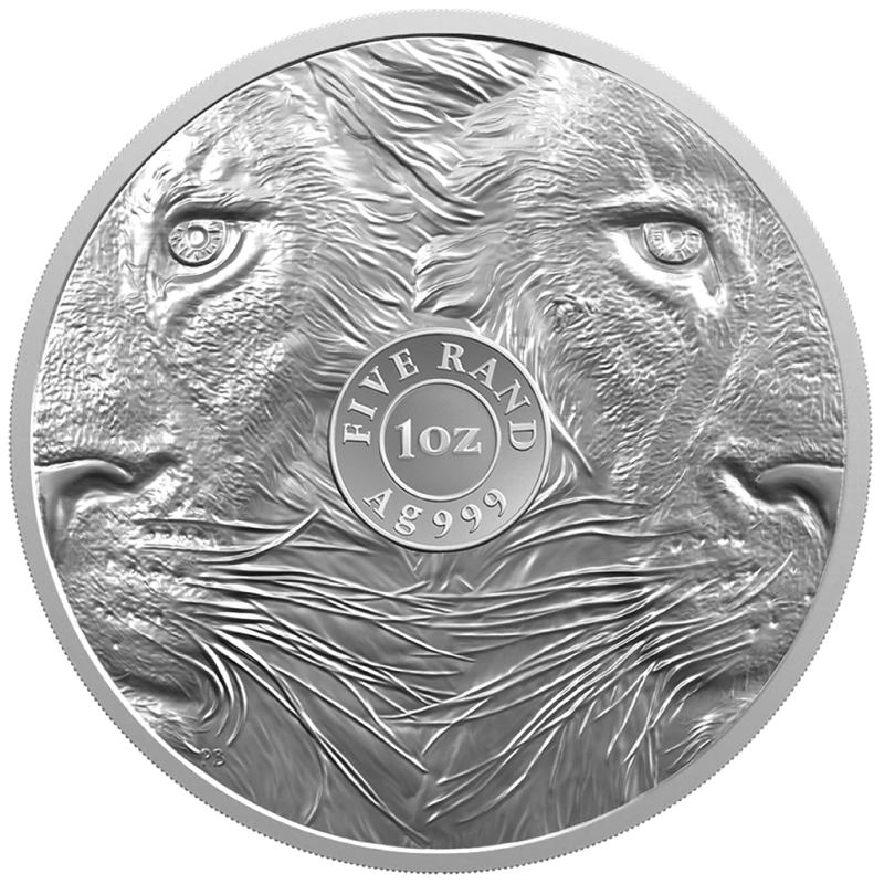 Afrique du Sud : pièces en argent Lion et Krugerrand 2025 Belle Épreuve set 2 Once Pièces de collection