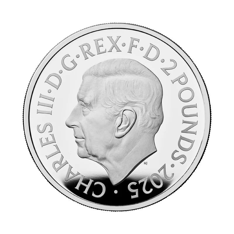 UK: Silbermünze Iron Maiden 2025 Polierte Platte koloriert 1 Unze Sammlermünzen