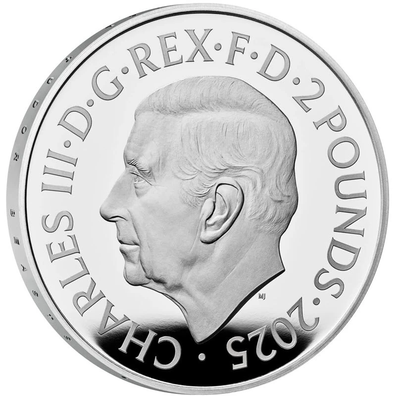 Moneta d'argento del Regno Unito The Tudor Beasts White Greyhound of Richmond 2025 Proof 1 oncia Monete da collezione