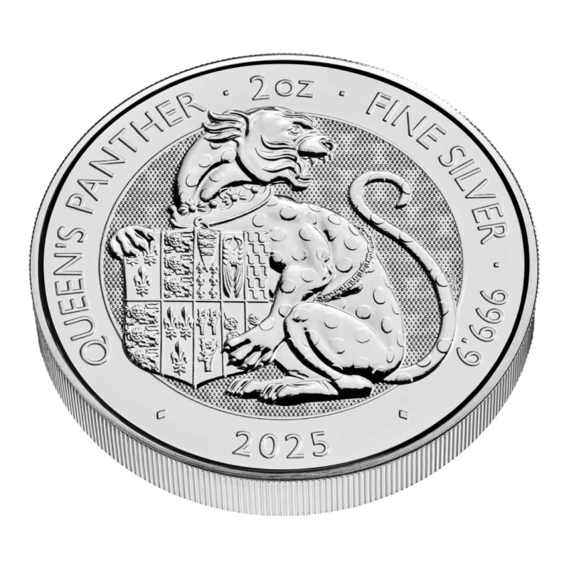 Vereinigtes Königreich Silbermünze The Royal Tudor Beasts The Queen's Panther 2025 2 oz Sammlermünzen