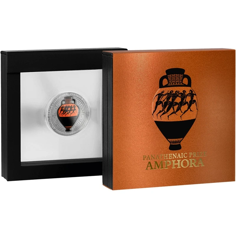 Ghana: moneta d'argento premio Panathenaic anfora 2022 2 oncia Monete da collezione