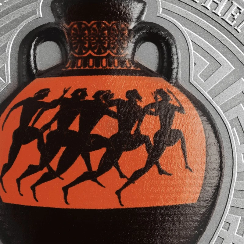 Ghana: moneta d'argento premio Panathenaic anfora 2022 2 oncia Monete da collezione