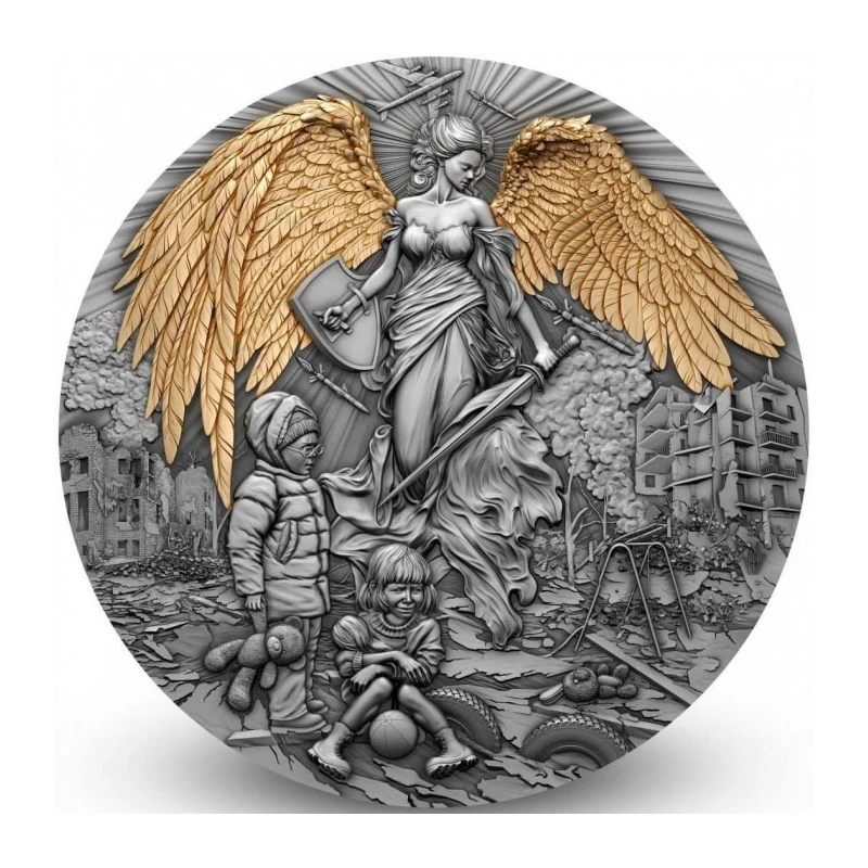 Kamerun: Silbermünze Schutzengel 2023 2 oz Sammlermünzen