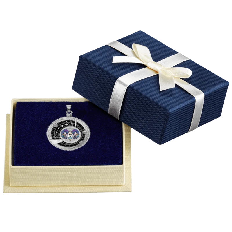 Cameroun : pièce en argent Bélier 2025 Belle Épreuve colorée 10 g Pièces de collection