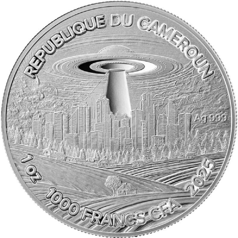 Kamerun: Silbermünze Vincent van Gogh 2025 polierte Platte 1 oz Sammlermünzen