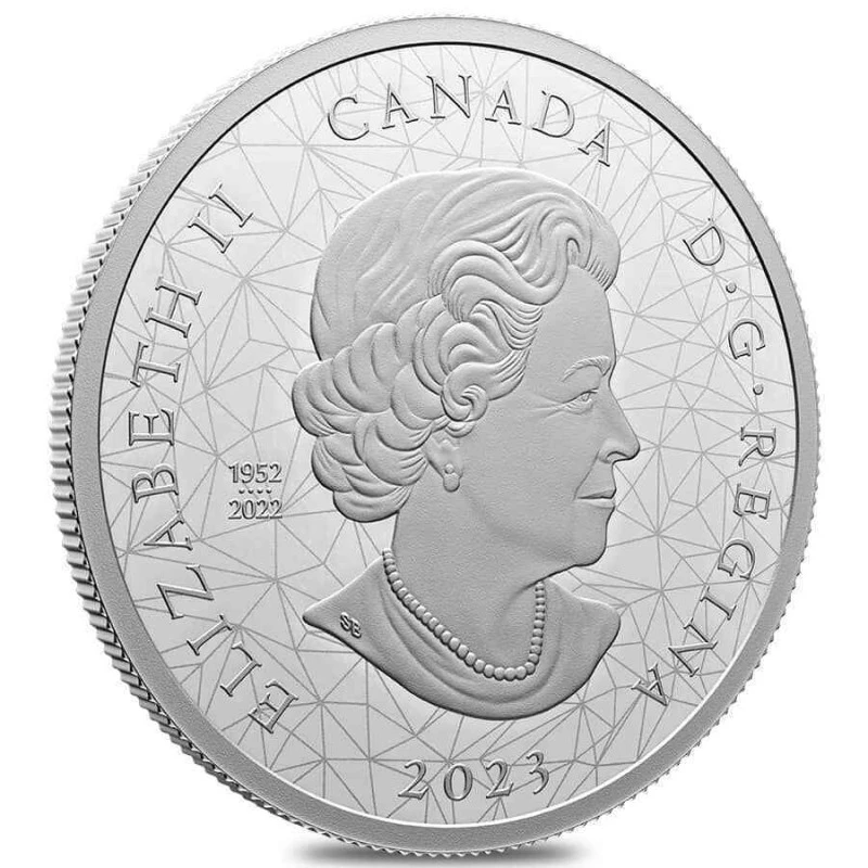 Kanada: Silbermünze Grizzly Bären 2023 polierte Platte 2 oz Sammlermünzen