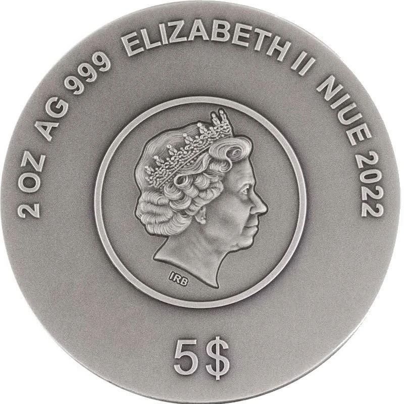 Niue: moneta d'argento Mortal Kombat 2022 colorata da 2 oncia Monete da collezione