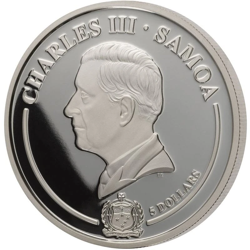 Samoa: Silbermünze Magnolia 2025 Polierte Platte vergoldet 1 Unze Sammlermünzen