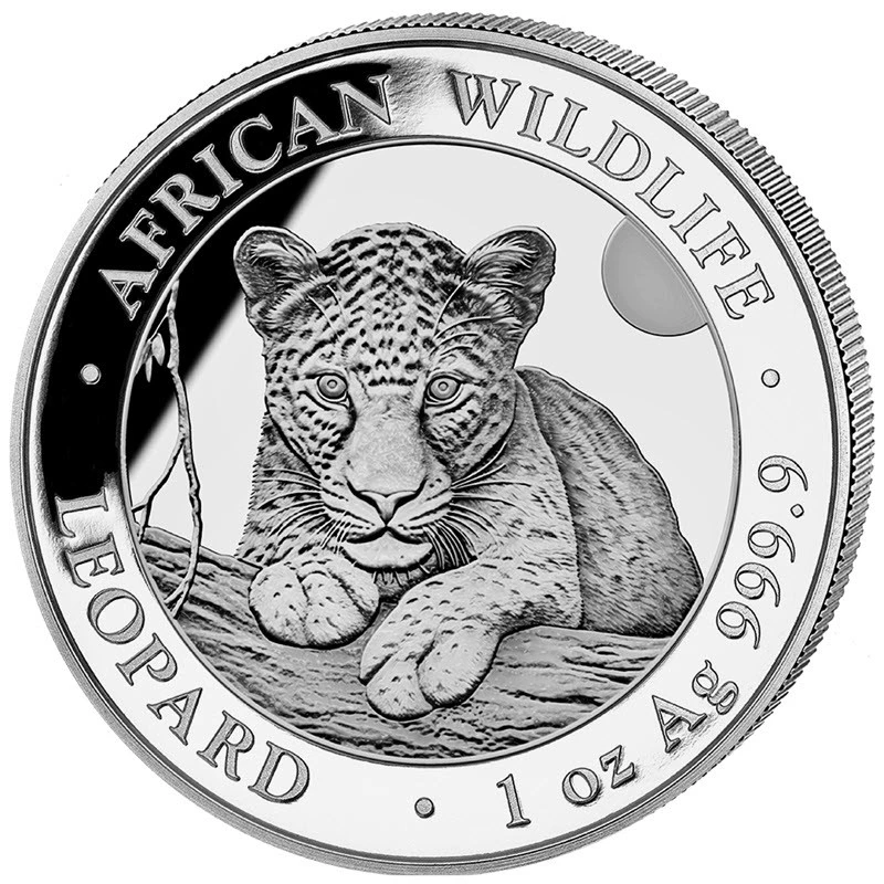 Somalia Silber-Anlagemünze African Wildlife Leopard 2025 1 oz Anlagemünzen