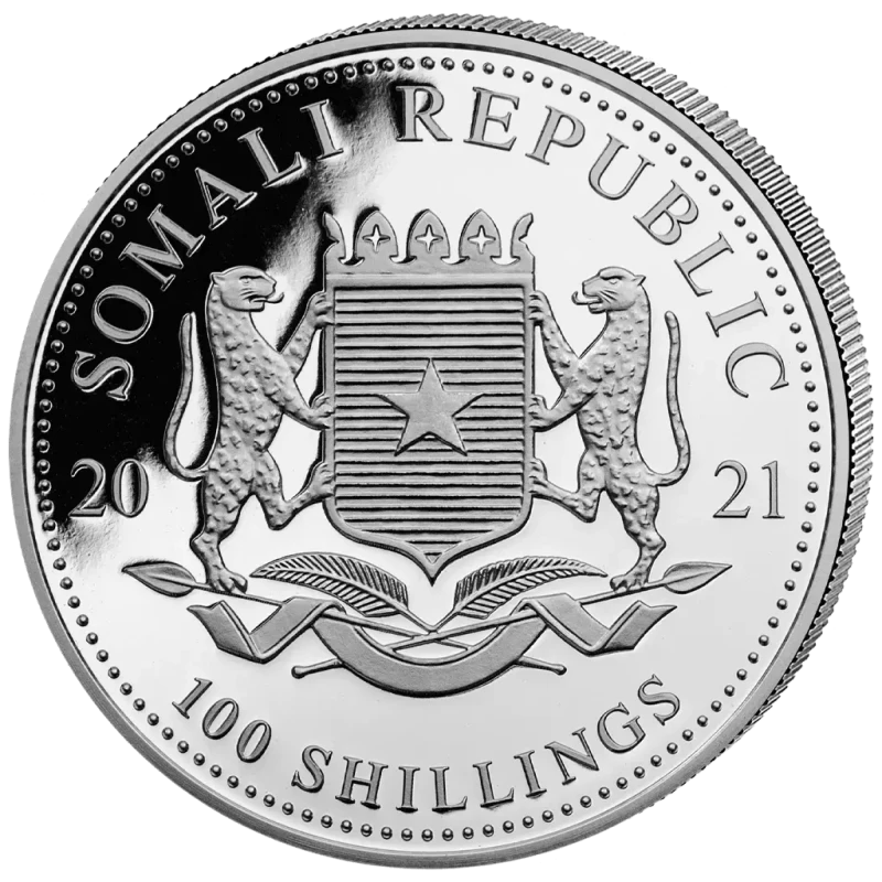 Somalia Silber-Anlagemünze African Wildlife Elephant 2021 1 oz Anlagemünzen