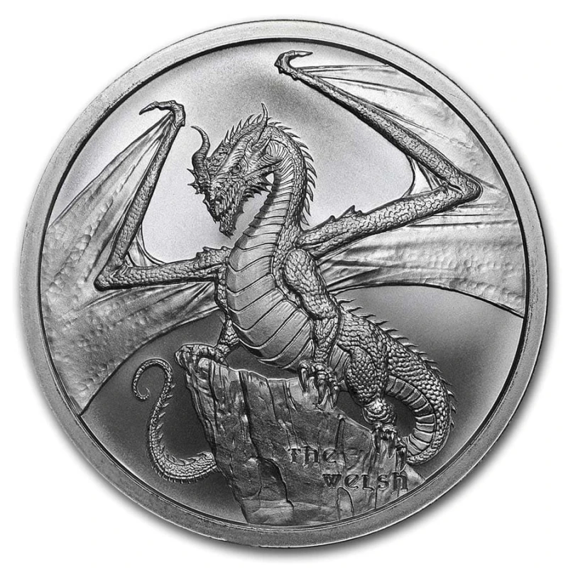 USA Silbermünze World of Dragons Walisischer Drache 1 oz Sammlermünzen