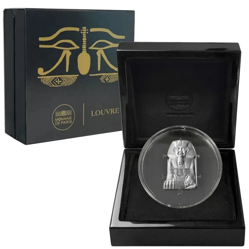 Frankreich Silbermünze Louvre 2022 Polierte Platte 22,2 g Sammlermünzen