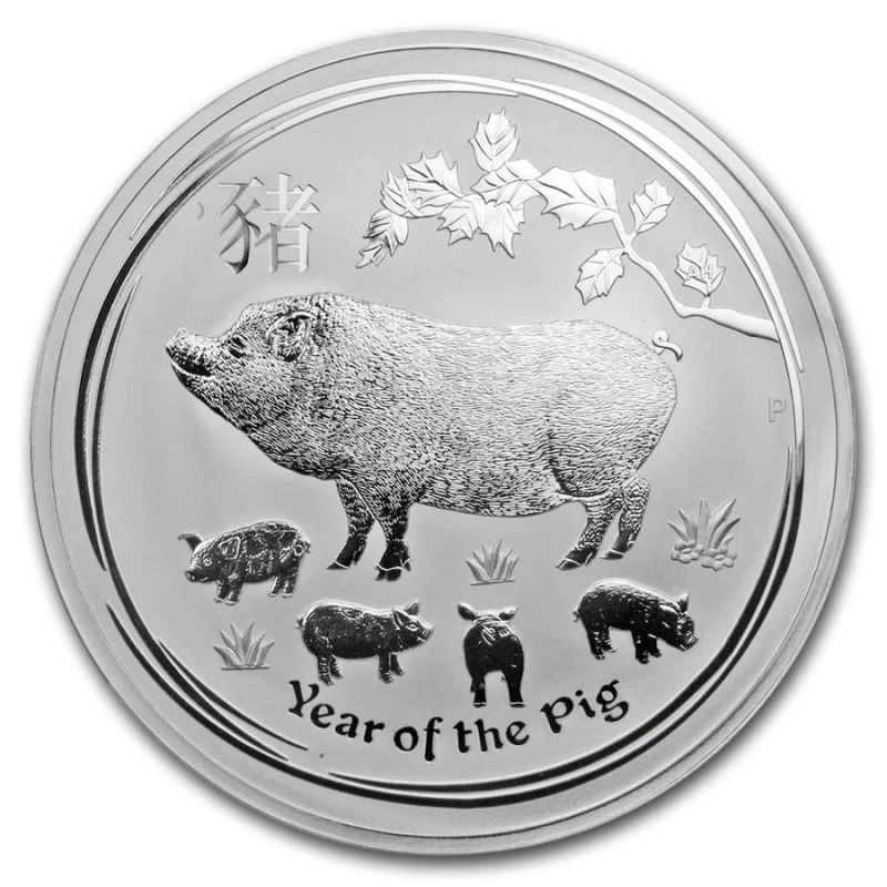 Australien Silbermünze Lunar II Jahr des Schweins 2019 1000 g Anlagemünzen