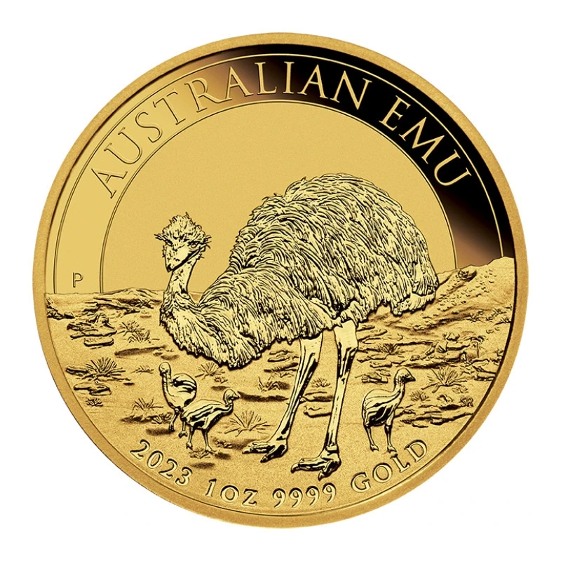Pièce d'or australienne Emu 2023 1 once Pièces de collection