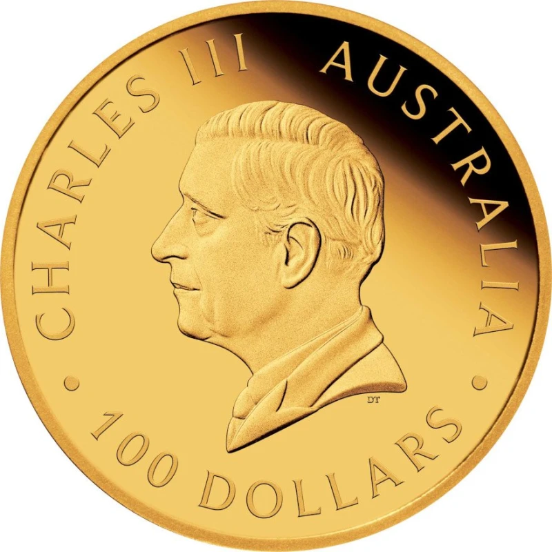 Australien Goldmünze Brumby 2025 polierte Platte 1 Unze Sammlermünzen