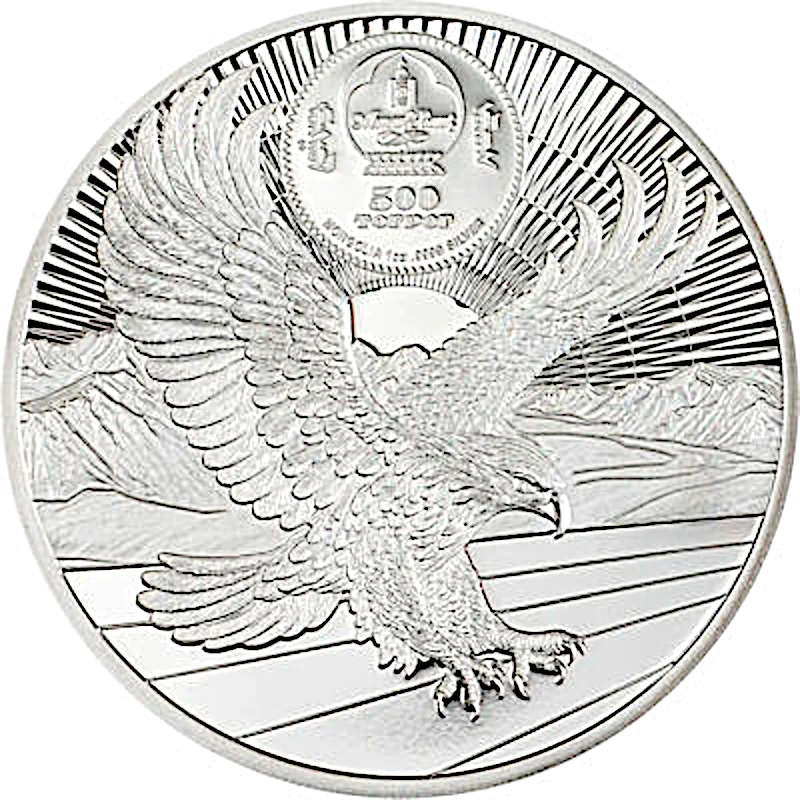 Mongolei Silbermünze Chinggis Khaan 2026 polierte Platte 1 oz Sammlermünzen