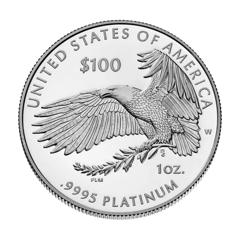 Vereinigte Staaten von Amerika Platinmünze Unabhängigkeitserklärung 2026 polierte Platte 1 Unze Anlagemünzen
